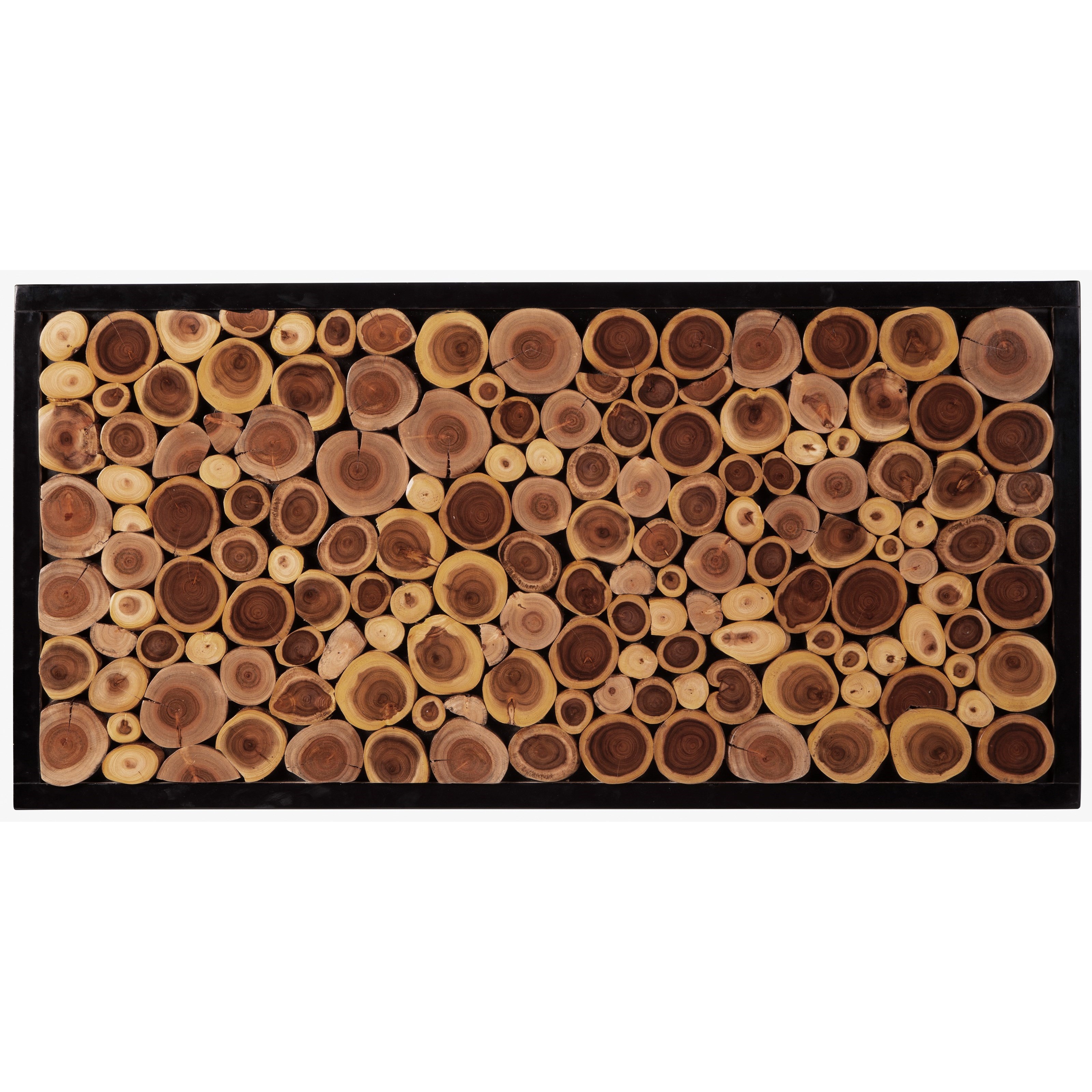 Signature Design by Ashley Wall Art A8010182 Jonford Wood Slice Wall